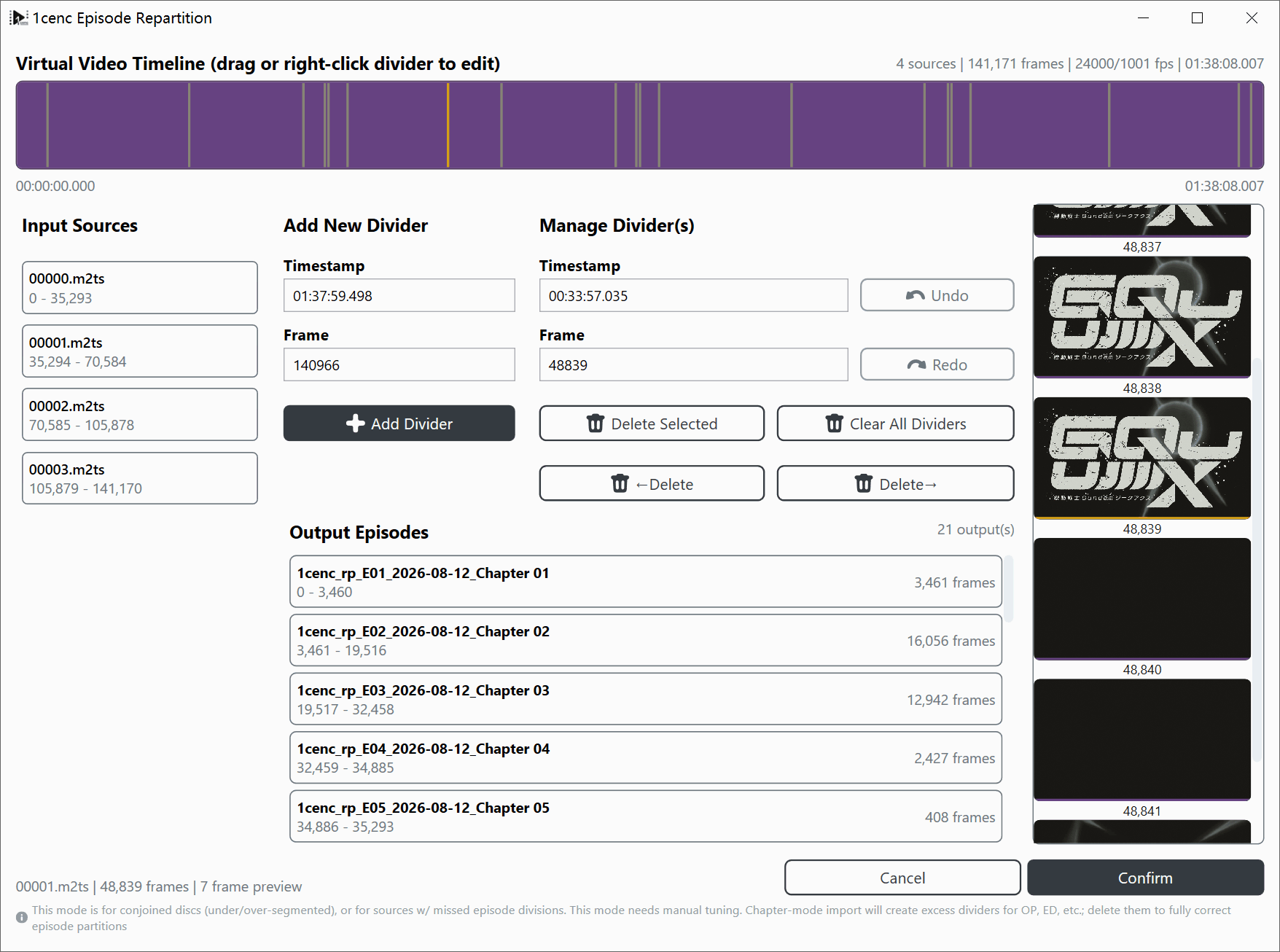 Repartition Configurator