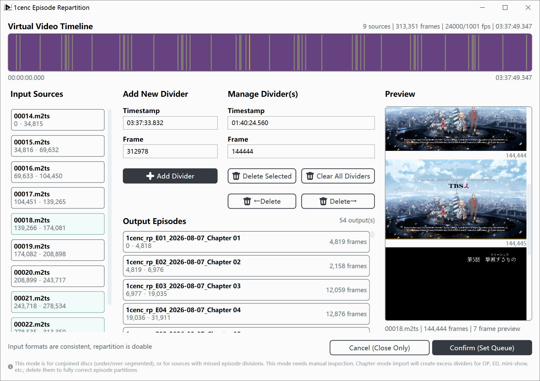 Repartition Configurator